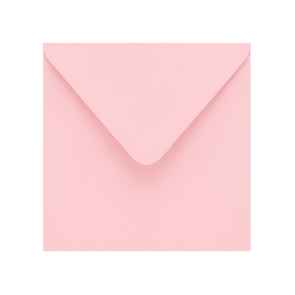 NeoEnvelope Koperty ozdobne K4 pudrowy róż na zaproszenia 165x165 mm 120g 10 szt.