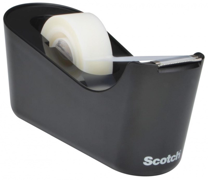 Dyspenser biurkowy Scotch C-18B czarny z taśmą klejącą 19 mm x 33 m