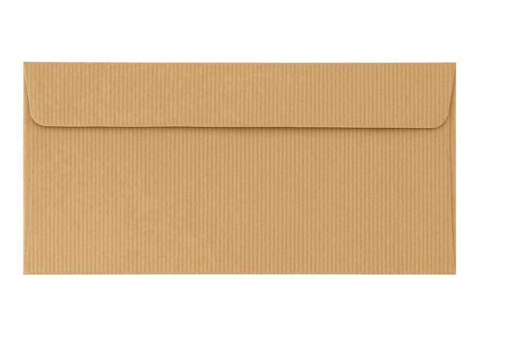 Koperty Ozdobne DL HK Kraft Prążek Ribbed 120g 50 sztuk - Ekologiczne