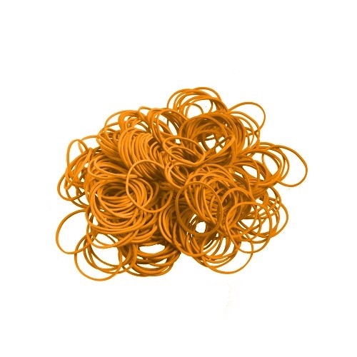 Gumki recepturki kauczukowe 60 mm x 1,5 x 3,5 pomarańczowe - 1 kg