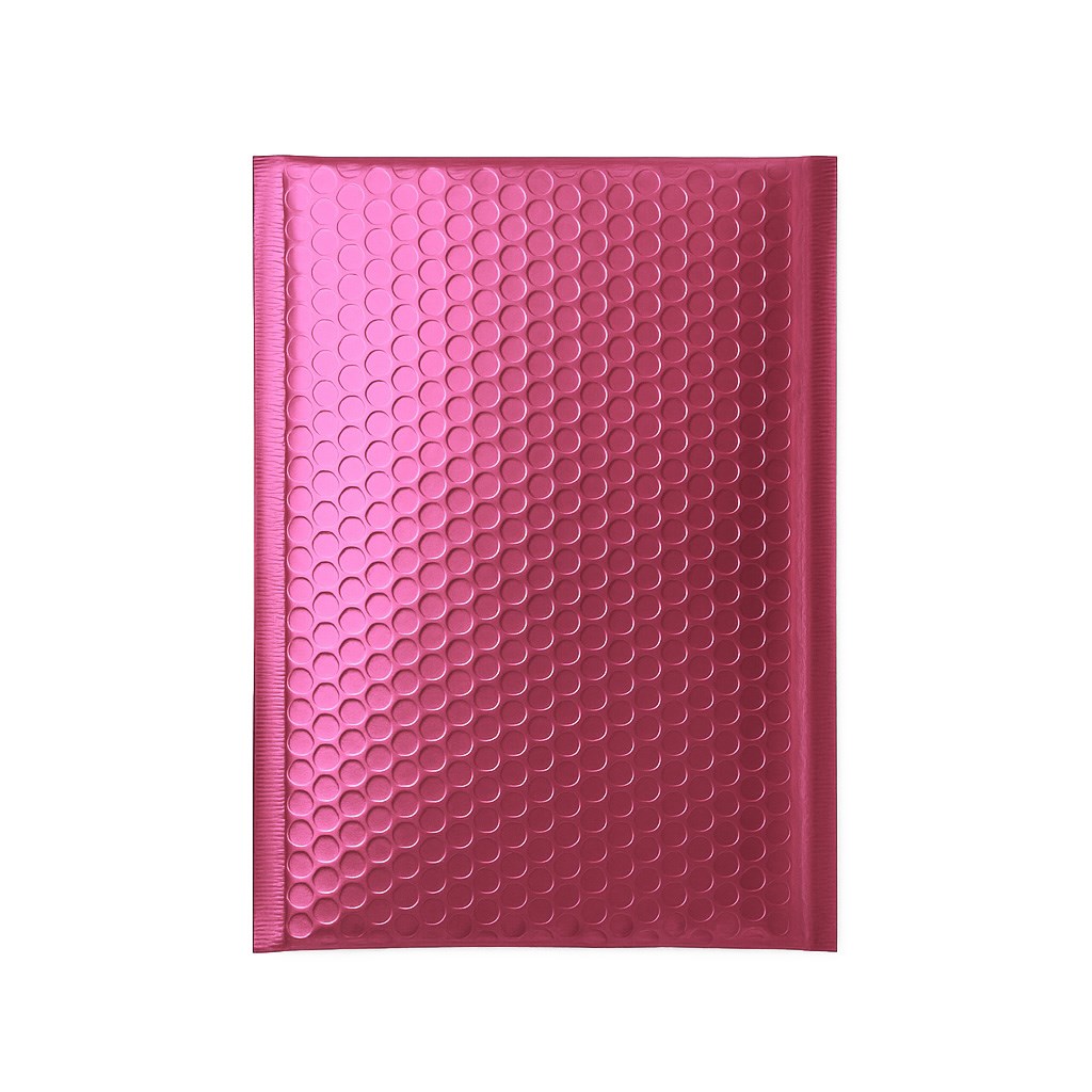 Koperta bąbelkowa metaliczna G17 230x324 mm różowa samoprzylepna