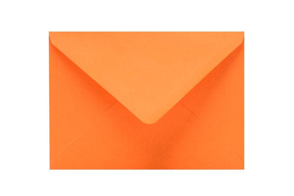 Koperty B6 pomarańczowe ozdobne 125x176 mm 120g X-15, 50 szt.