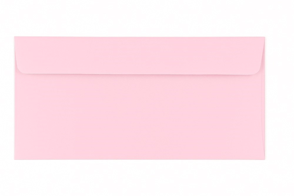 Koperty DL pudrowe różowe HK 120g 10 sztuk 110x220 mm papierowe
