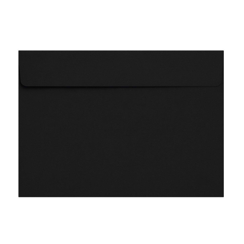 Koperty ozdobne papierowe C5 HK czarne 162x229 mm 120g 50 sztuk