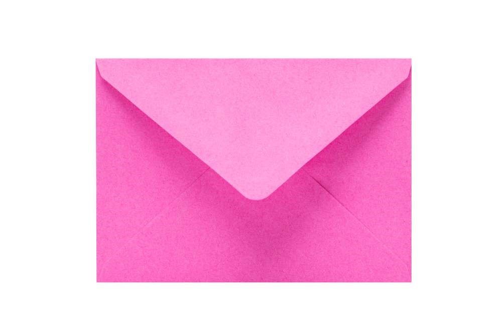 Koperty papierowe B6 ciemnoróżowe 120g 125x176 mm, 50 sztuk