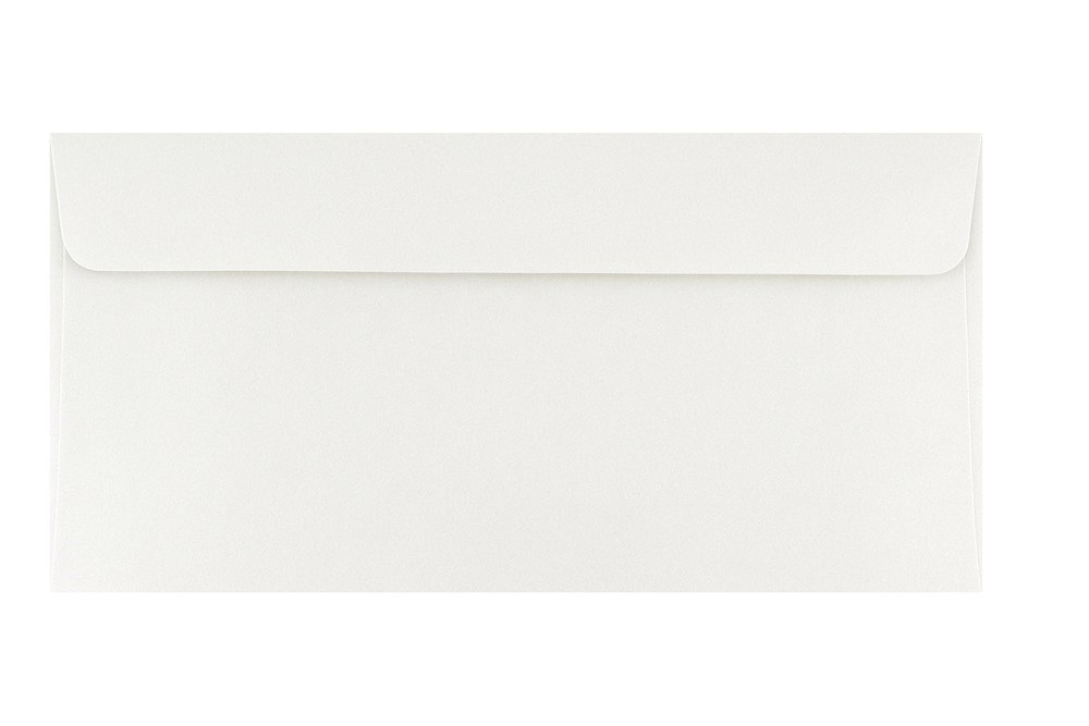 NeoEnvelope Koperty Ozdobne DL HK Perłowy Biały 120g 50 sztuk - Na Zaproszenia