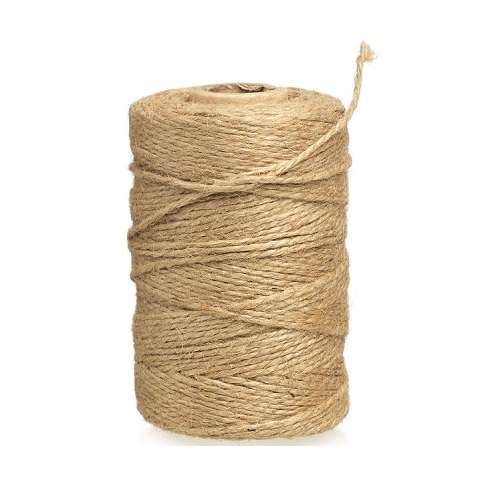 Sznurek jutowy naturalny brązowy 2 mm 100 g, sznur ogrodniczy 31 m
