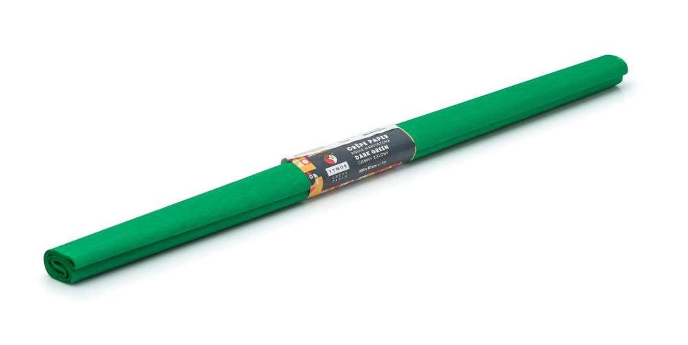 Bibuła marszczona krepina 50x200 cm ciemnozielona 28 g/m2 1 rolka