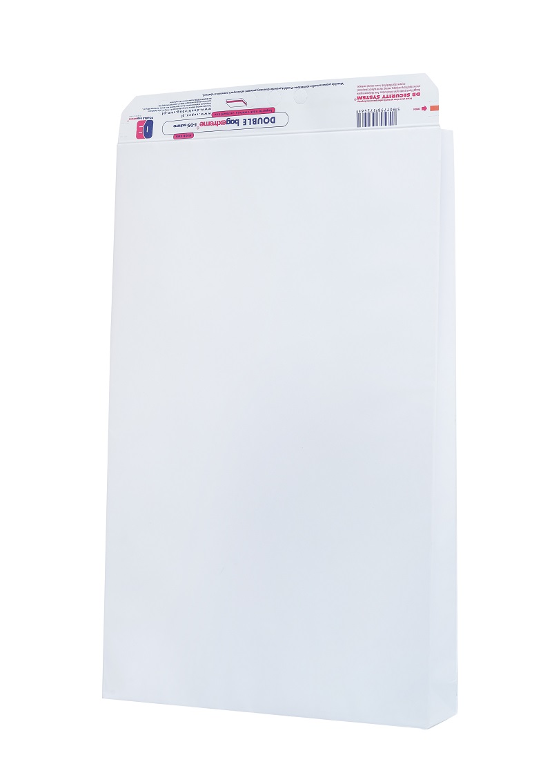 Koperta rozszerzana DOUBLE bag X-DS-EXTREME biała 380x550x40 mm