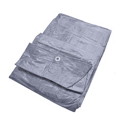 Plandeka ochronna PE 3x5 m srebrna 130 g/m2 wodoodporna UV