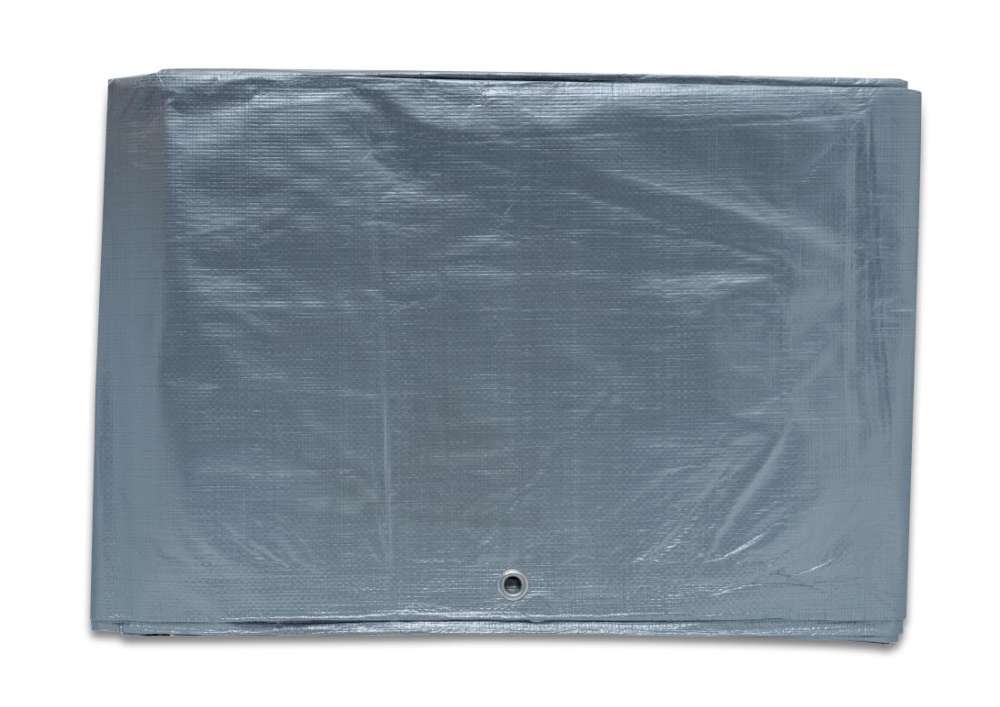Plandeka ochronna PE 2x3 m srebrna 130 g/m2 mocna wodoodporna UV