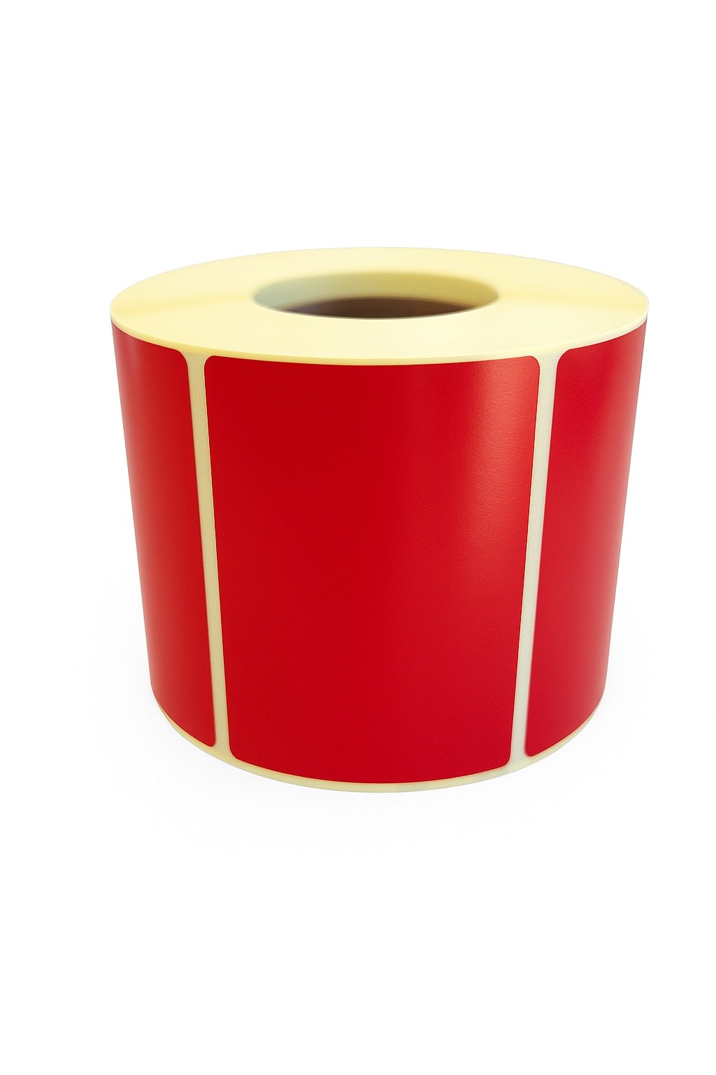 Etykiety termiczne samoprzylepne czerwone 60x40 mm, rolka 500 szt.