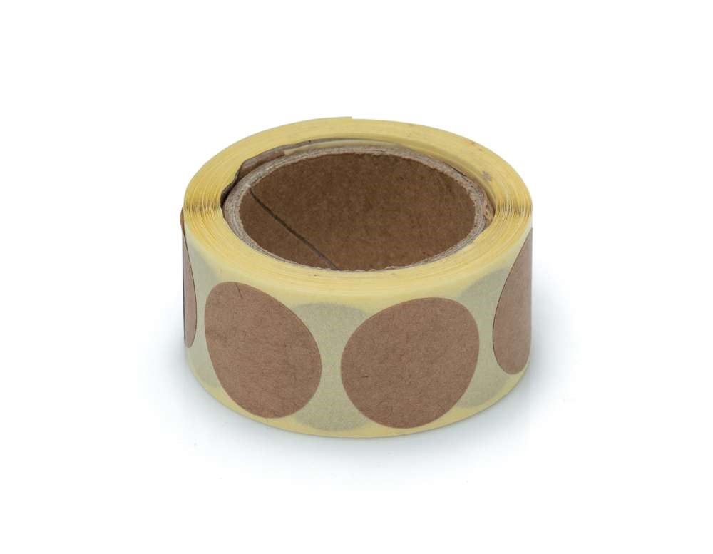 Naklejki okrągłe EKO KRAFT etykiety papierowe fi 25 mm 250 szt.