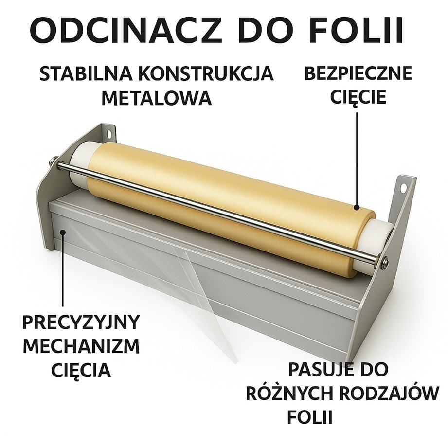 Odcinacz do folii spożywczej UNIVERSAL 450 ucinarka metalowa do 45 cm
