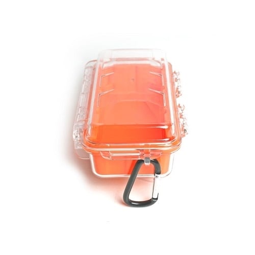BoxCase  Pudełko BC160 160x70x50mm transparentne pomarańczowy wkład