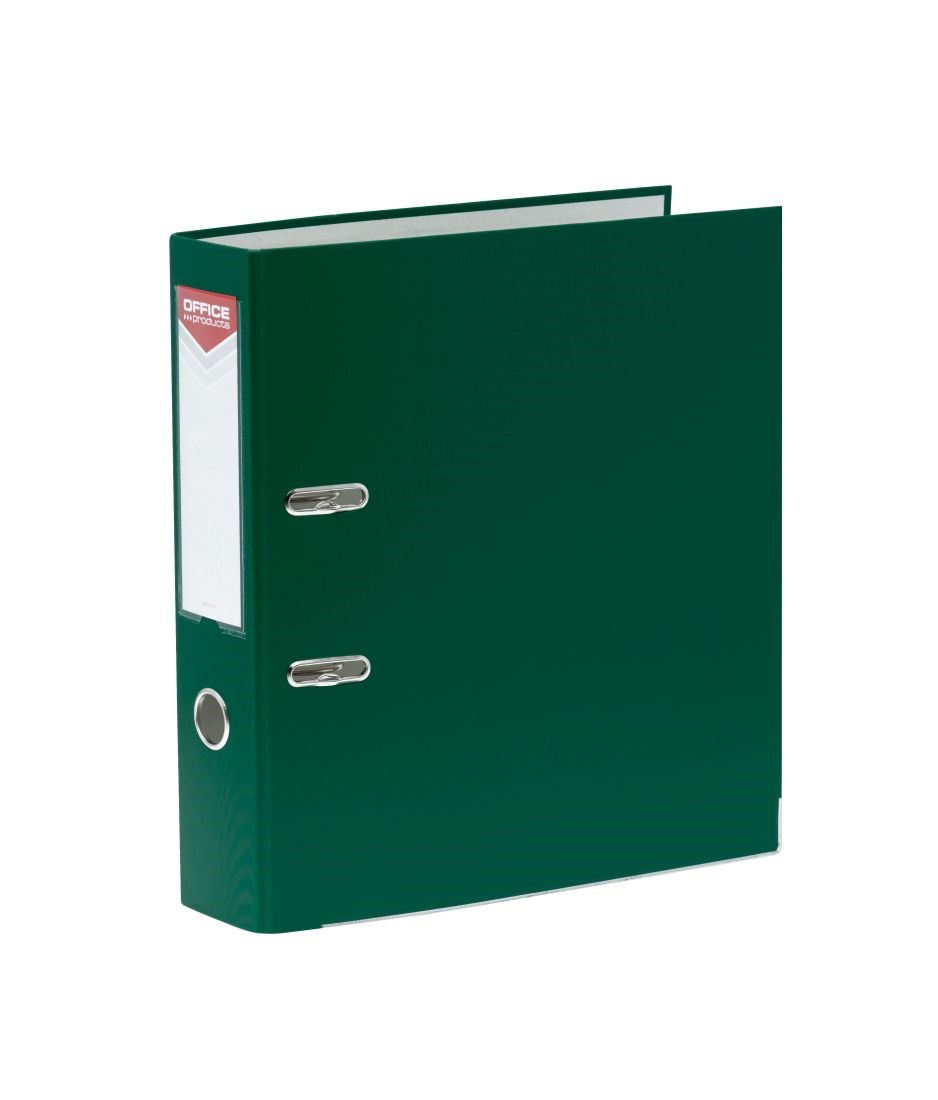 Segregator biurowy A4 55 mm zielony z szyną Office Products do akt
