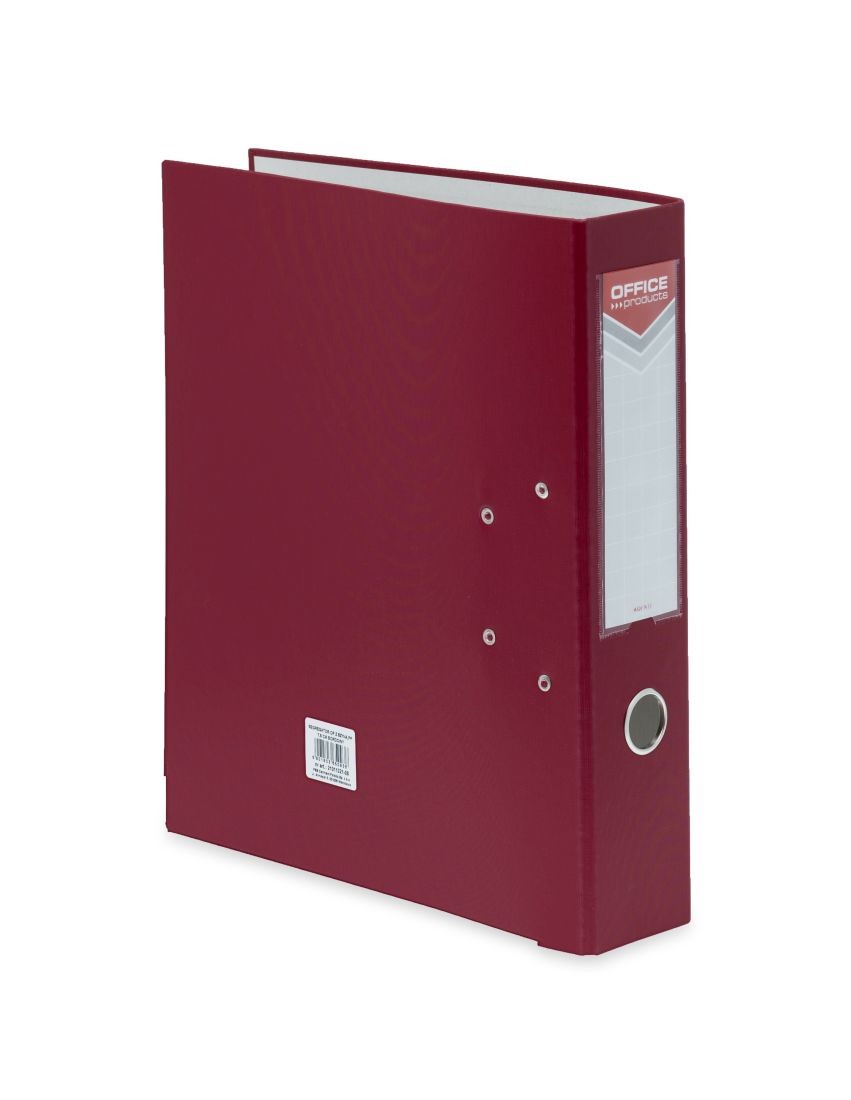 Segregator A4 75 mm bordowy biurowy na dokumenty Office Products
