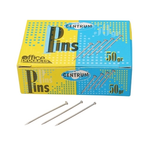 Szpilki biurowe cynkowane metalowe 26 mm do papieru, 50 g
