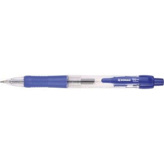 Długopis żelowy automatyczny DONAU 0,5 mm, niebieski wodoodporny