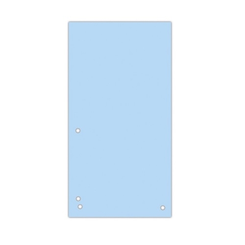 Przekładki papierowe do segregatora 235x105 mm 100 szt niebieskie