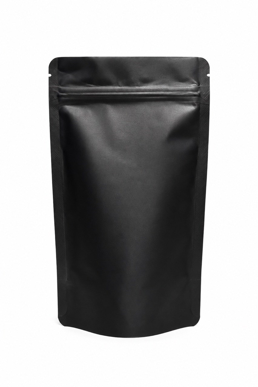 Doypack Czarny Papier Kraft 1000ml 180x290x90 Woreczki Strunowe 50 Szt