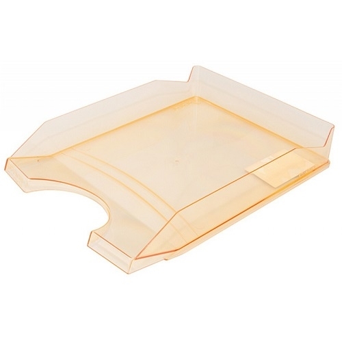 Szuflada na biurko organizer transparentna pomarańczowa 348x255x60 mm