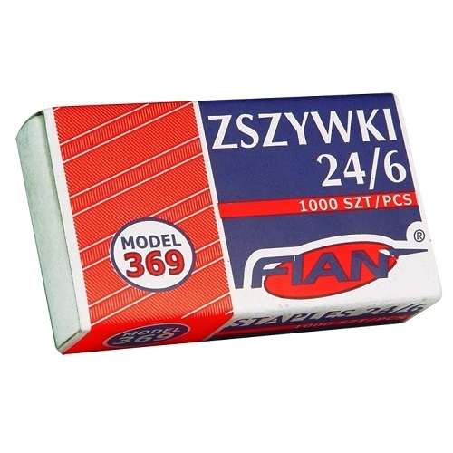 Zszywki biurowe 24/6 metalowe do zszywacza do 30 kartek 10x1000 szt.