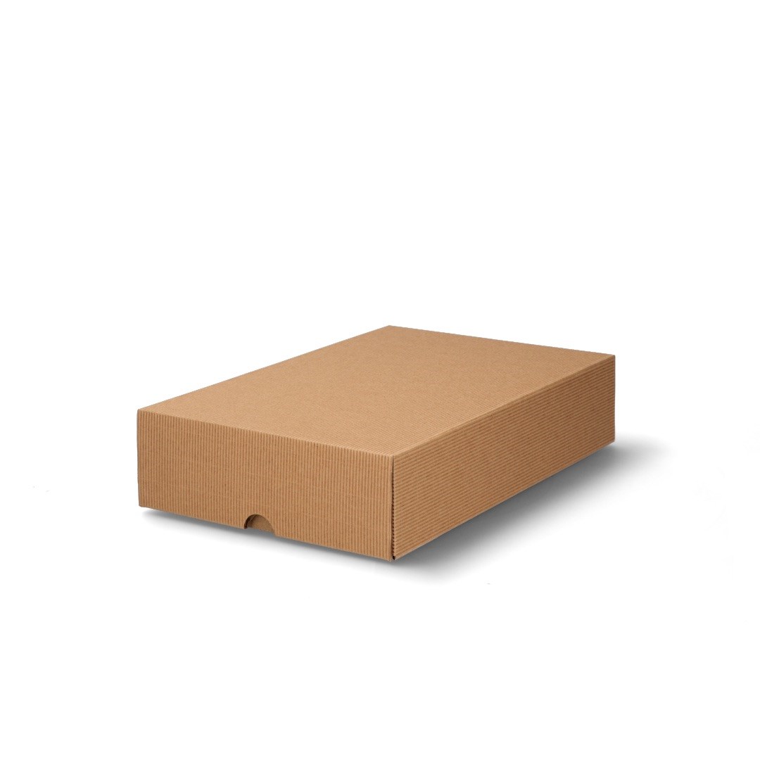 Pudełko Karbowane Wieczkowe 350x200x100mm Elegancki Karton Ozdobny