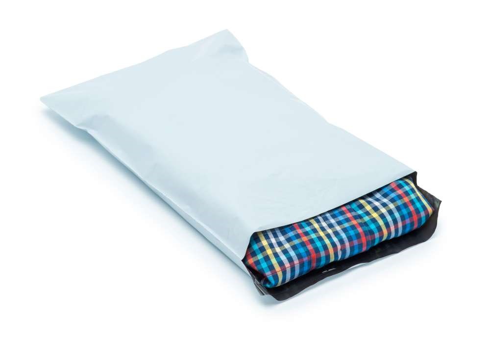 Koperty foliowe kurierskie 270x360 mm białe 50um 50 szt 50% recyklingu