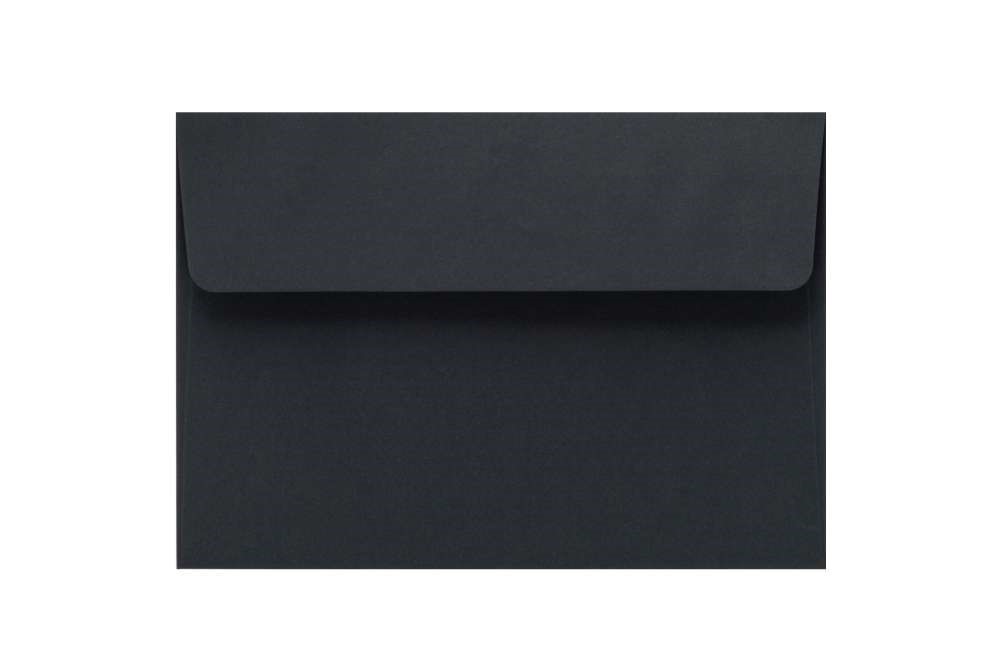 NeoEnvelope Koperty ozdobne na zaproszenia B6 HK/ Czarne / 120g a50 pasek klejący
