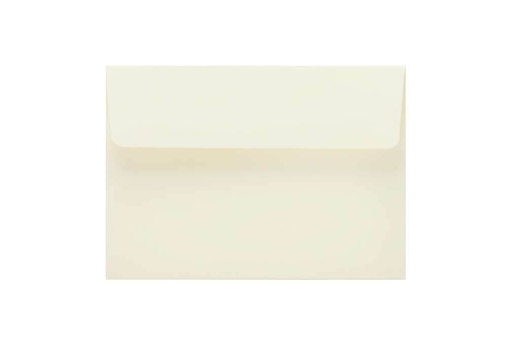Koperty ozdobne papierowe B6 125x176 mm HK kość słoniowa 120g 50 szt.