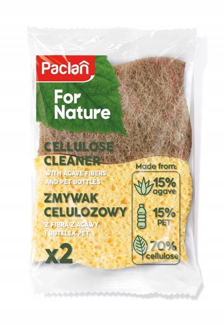 Ekologiczny zmywak ECO, gąbka do naczyń 2 szt. z włókien agawy