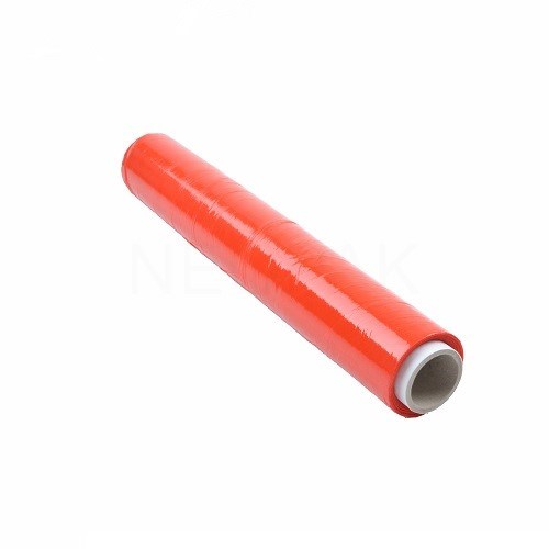 Folia stretch czerwona do pakowania palet 50 cm 1,5 kg brutto 23um