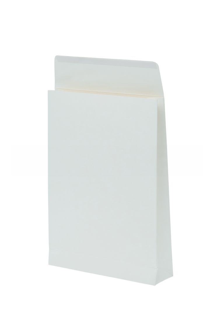 Koperty kartonowe A4 rozszerzane 230x320x60mm białe 220g 10szt