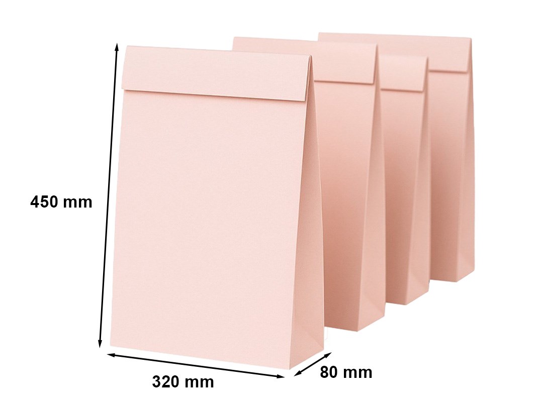 Koperta kartonowa rozszerzana C3/A3 320x450x80mm różowa 220g 10szt