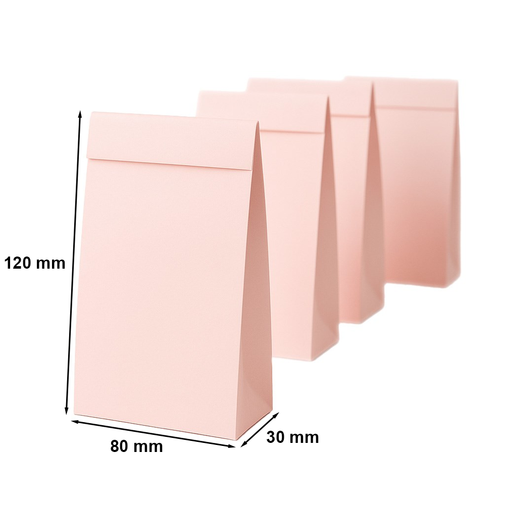 Koperta kartonowa rozszerzana C7 80x120x30 mm różowa 220 g 10 szt