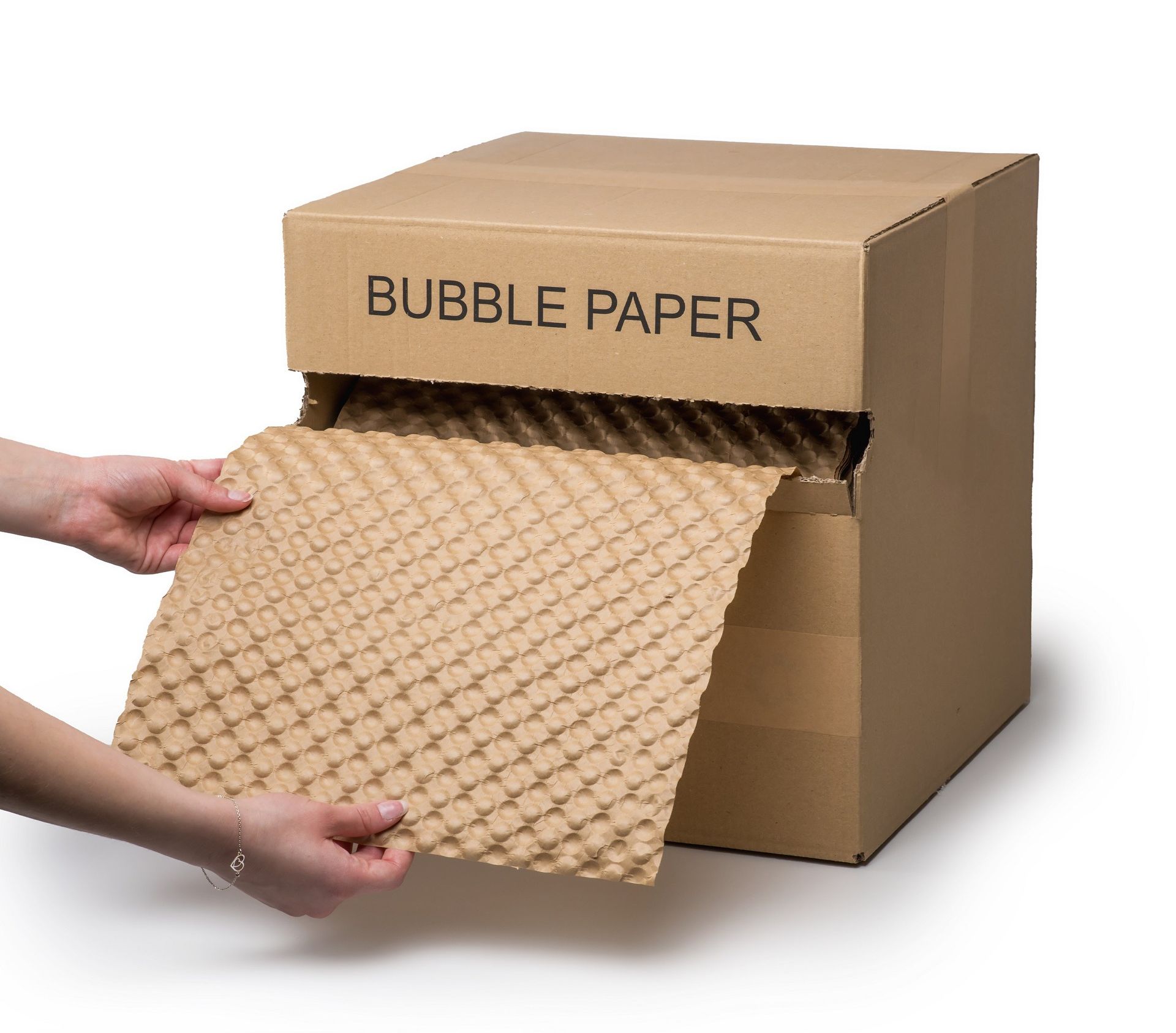Papier bąbelkowy ochronny rolka 30 cm x 50 m BOX dyspenser 80 gsm