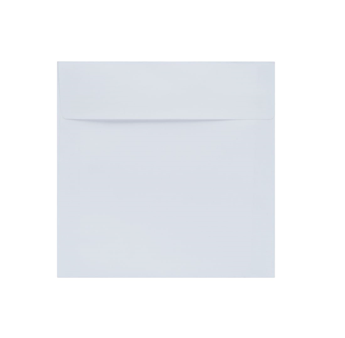 Ozdobne koperty kwadratowe K4 White Linen 120g z paskiem HK 50szt