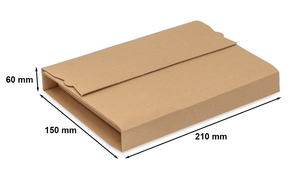 Owijka kartonowa na książkę Roll Box XS 210x150x60mm Multimail brązowa