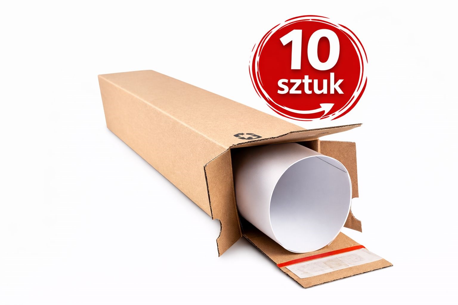 Pudełko Tubowe 105x105x700mm Karton Wysyłkowy Na Plakaty 10 sztuk