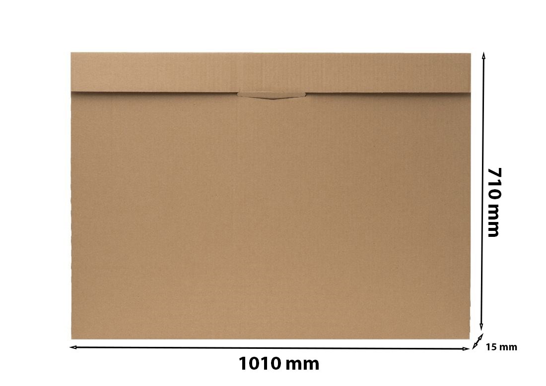 Karton wykrojnikowy teczka kartonowa B1 1010x710x15mm brązowy