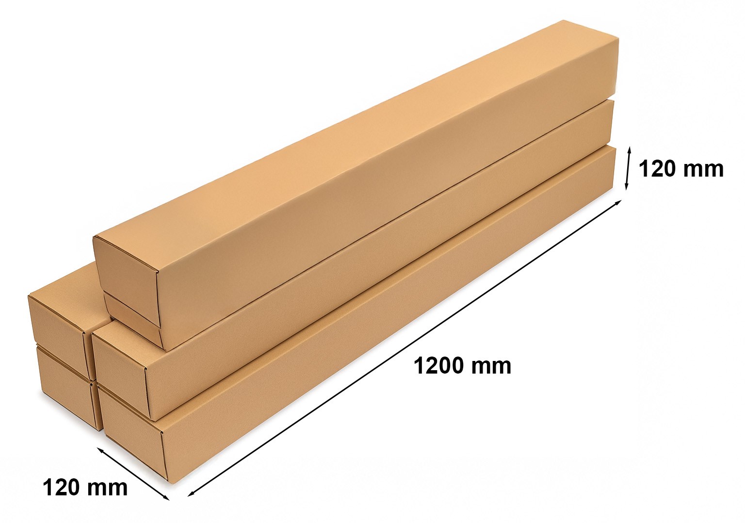 Karton wykrojnikowy brązowy na plakaty 1200x120x120 mm 2A0 100 szt
