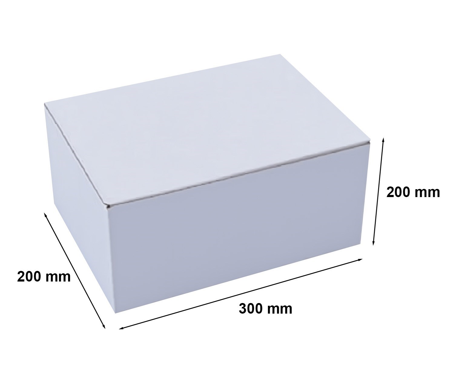 Kartonowe pudełko wykrojnikowe biały F215 300x200x200 mm 20 szt.