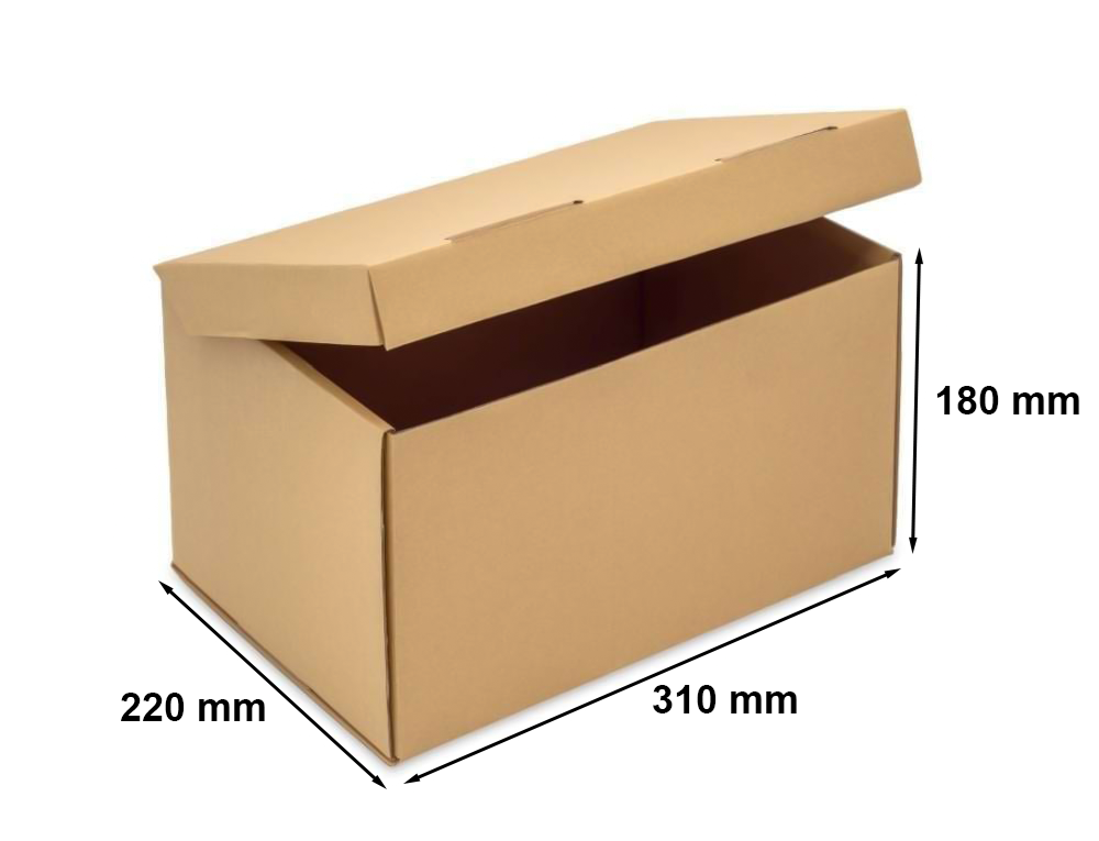Karton wykrojnikowy A4, pudełko kartonowe 310x220x180 mm, 10 szt.