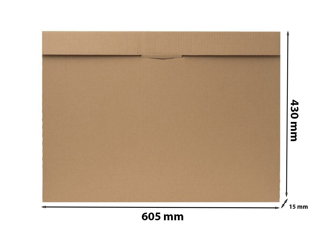 Karton wykrojnikowy A2 teczka kartonowa brązowa 605x430x15 mm 10 szt.