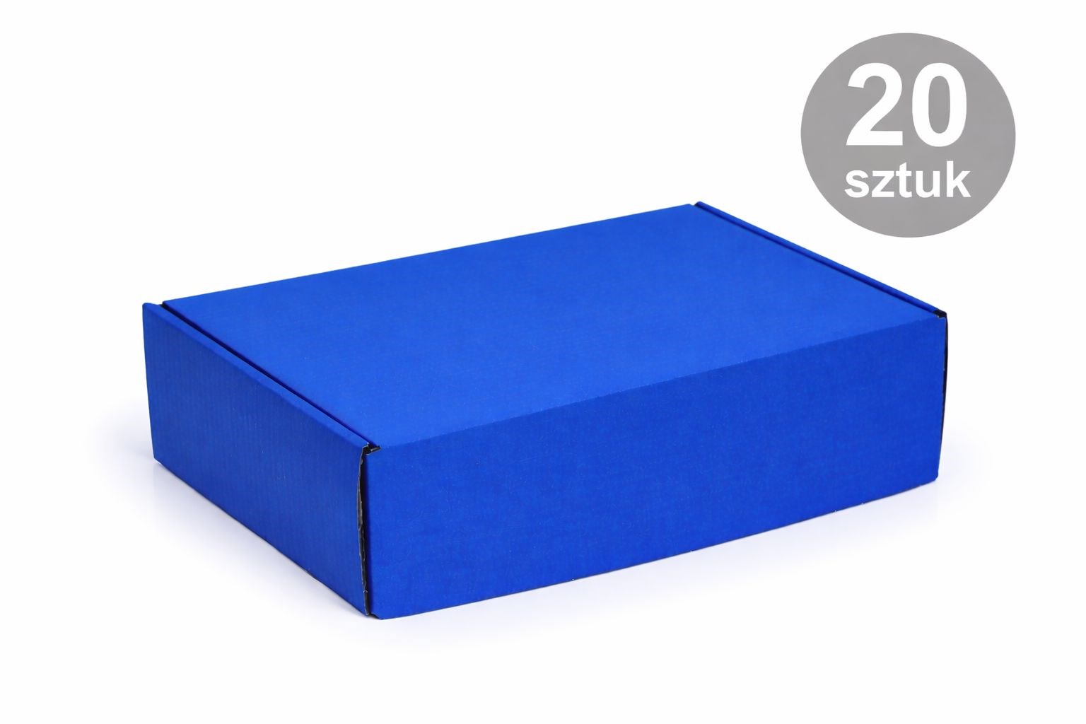 Karton Wykrojnikowy 330x250x100 Kobaltowy Pudełko Na Prezent 20 sztuk