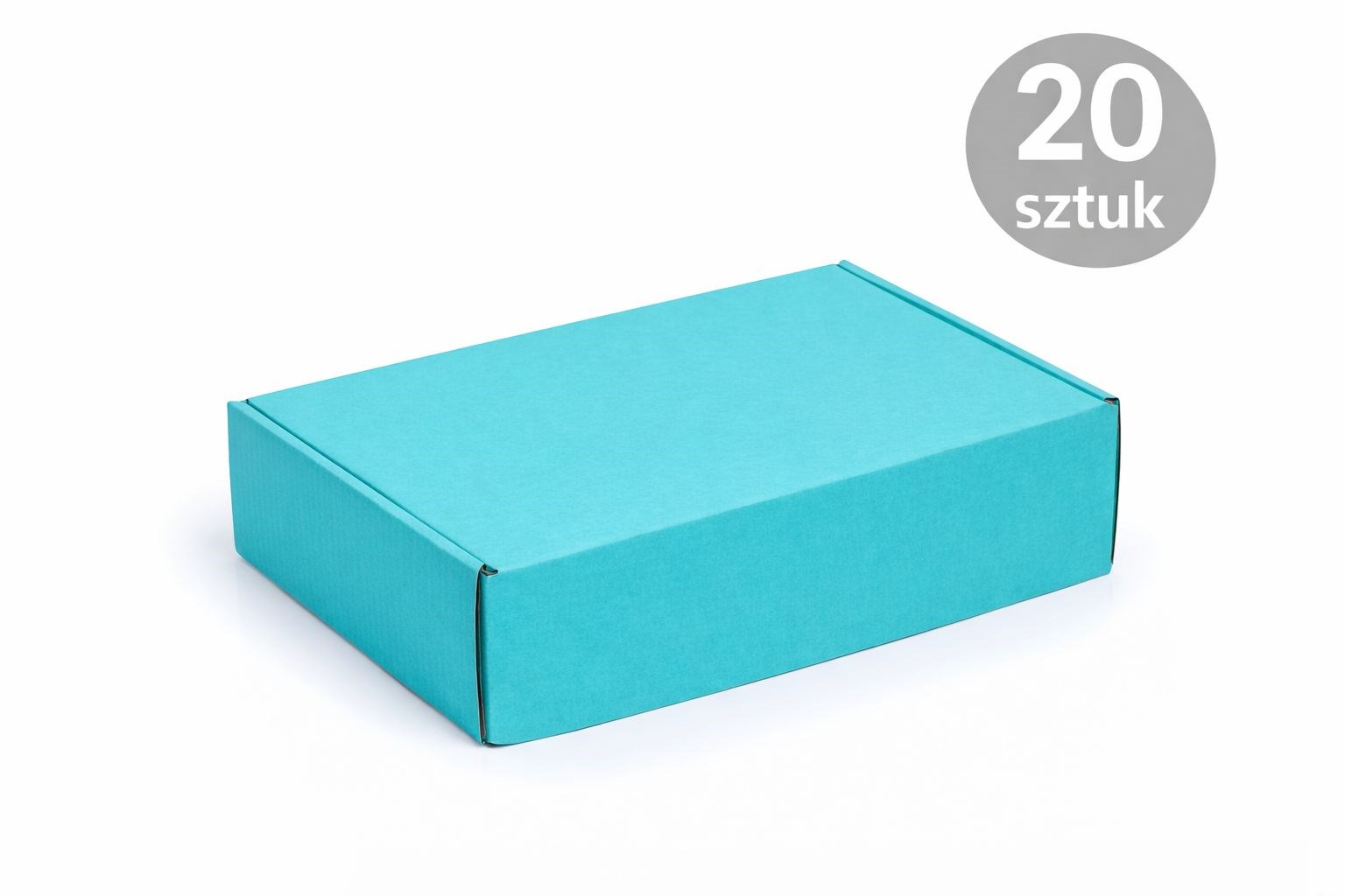 Karton Wykrojnikowy 330x250x100 Turkusowy F427 Pudełko 20 sztuk