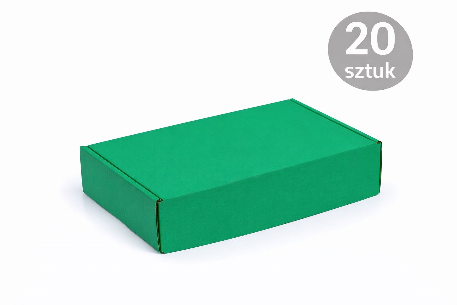 Karton Wykrojnikowy 330x250x100 Zielony F427 Pudełko Ozdobne 20 sztuk