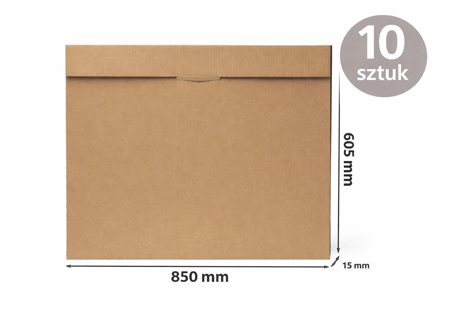 Karton wykrojnikowy A1 teczka fasonowa 850x605x15 mm 10 szt.