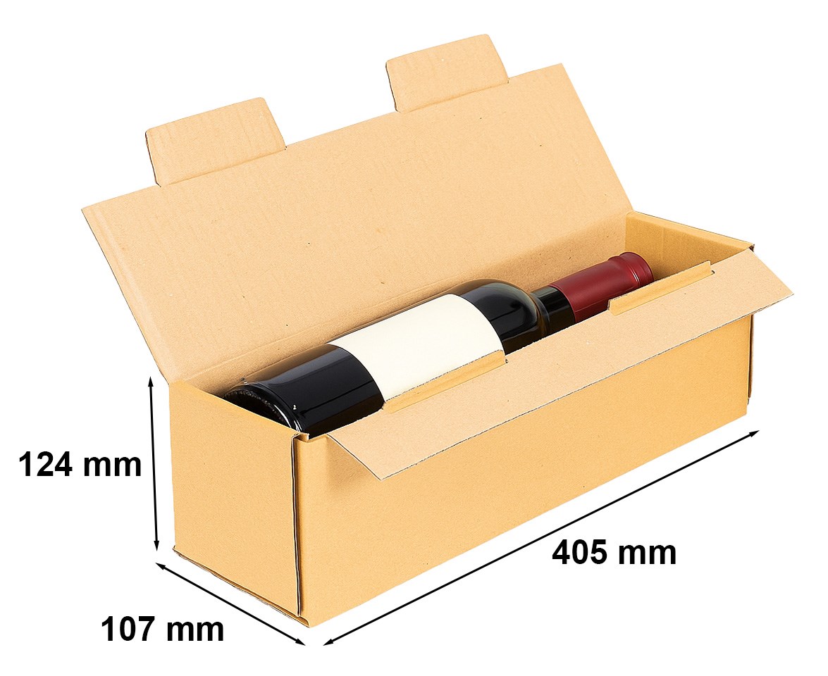 Karton fasonowy na wino z wkładką 405x107x124 mm F427 EB580